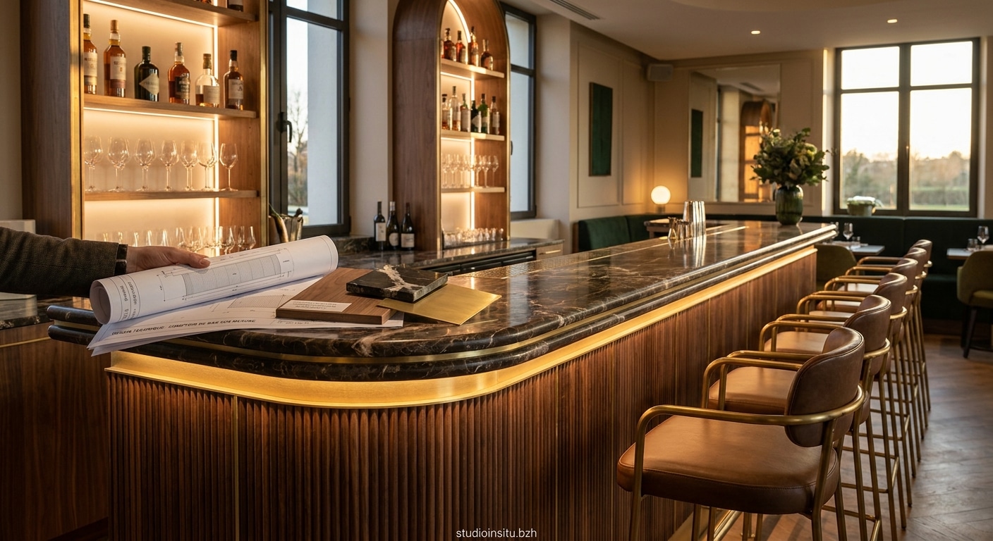 Comptoir bar sur mesure : pourquoi le faire concevoir par un architecte d'intérieur ?